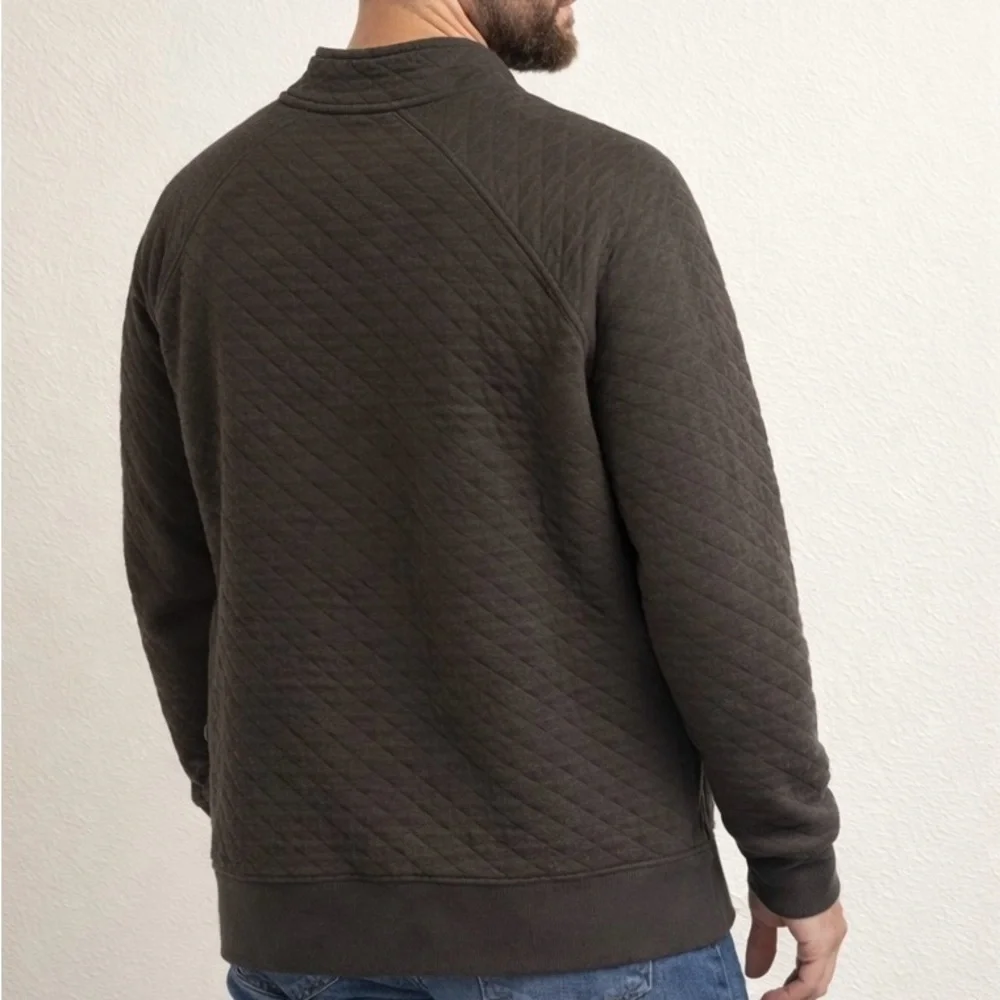 Men's Eddie Bauer Quilted Sweater - Size XL - Excellent Condition
